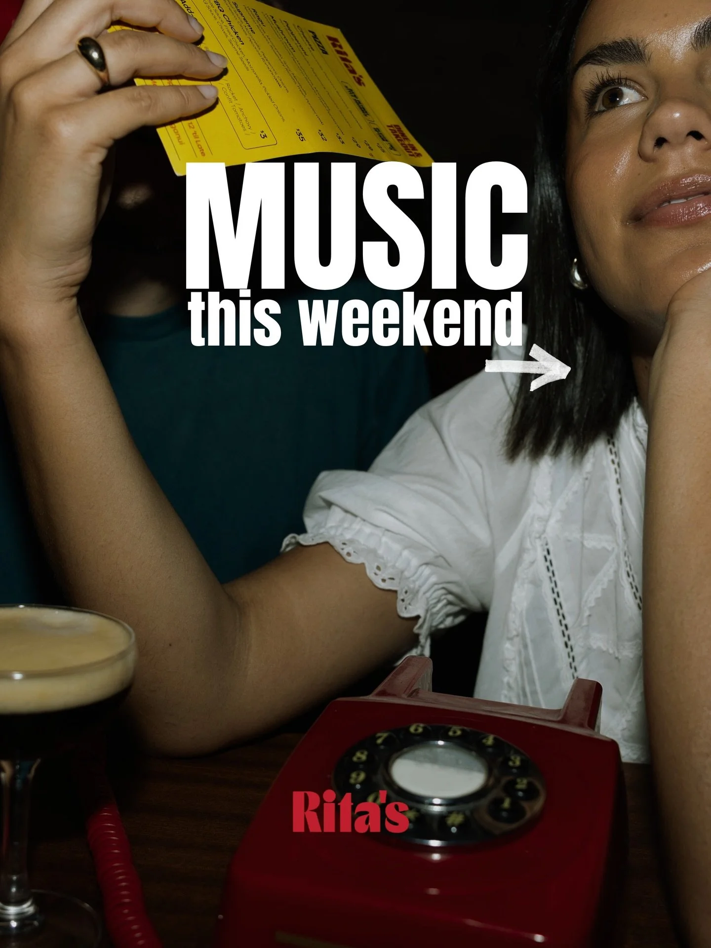 Music at Rita's this weekend 😮&zwj;💨👉