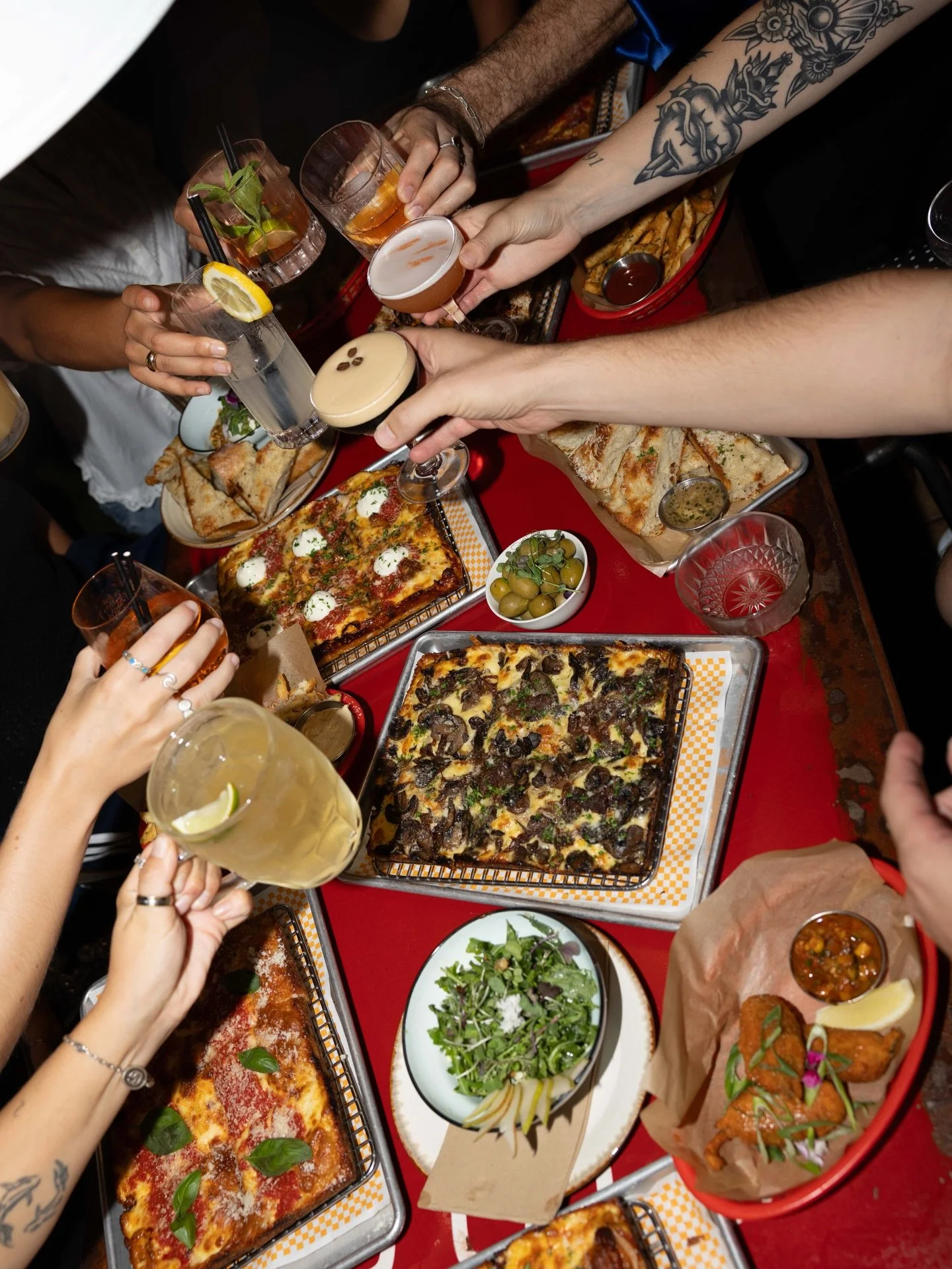 When you pick the best spot for the whole gang... open til late x