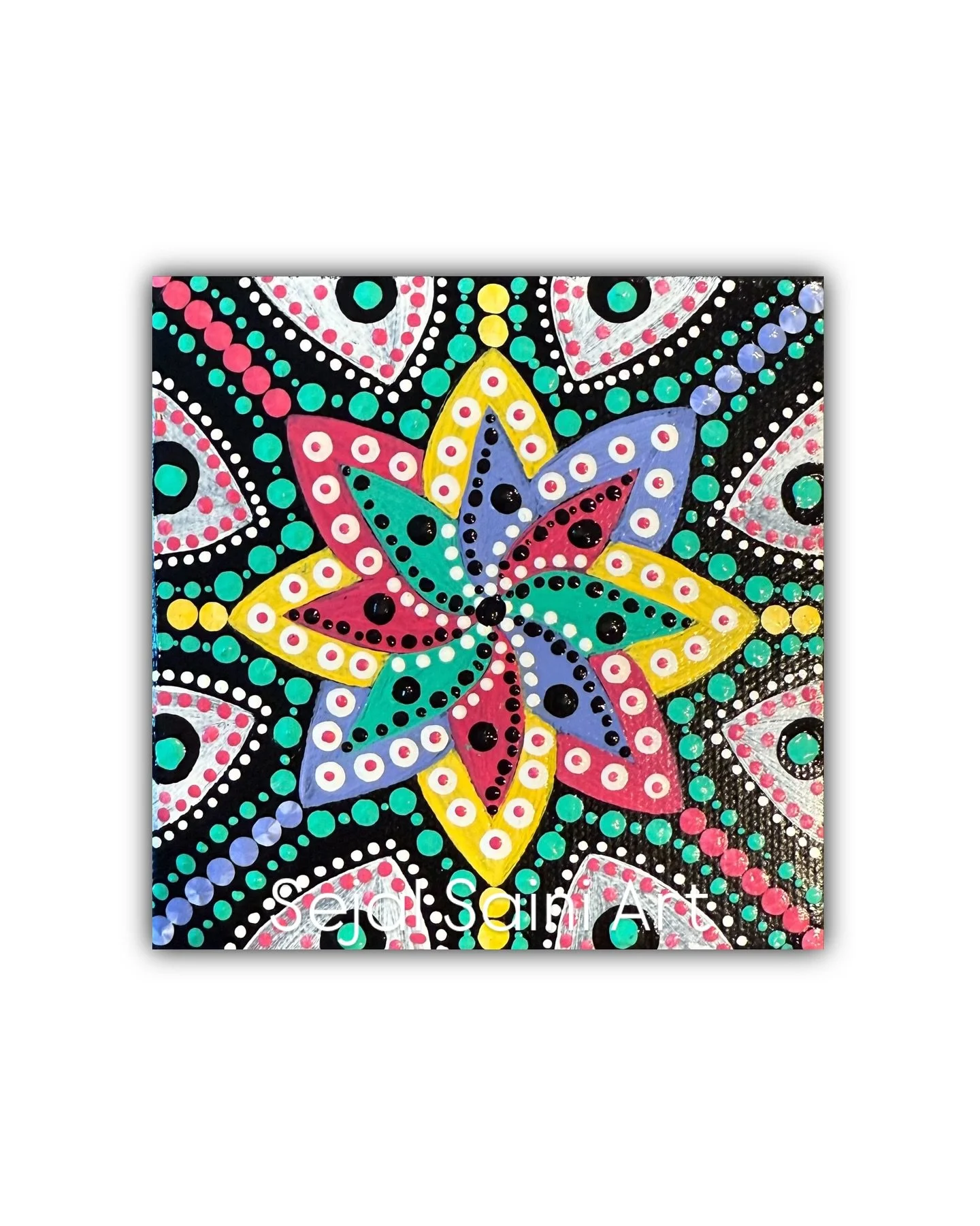 One-of-a-kind 4x4&rdquo; Mini Magnet Artworks are now available on my website. &copy;️SejalSaini

#originalart 

#fridgemagnet #art #artist #creative #design #sale #artforsale #originalartforsale #miniart #painting #mandala #mandaladesign