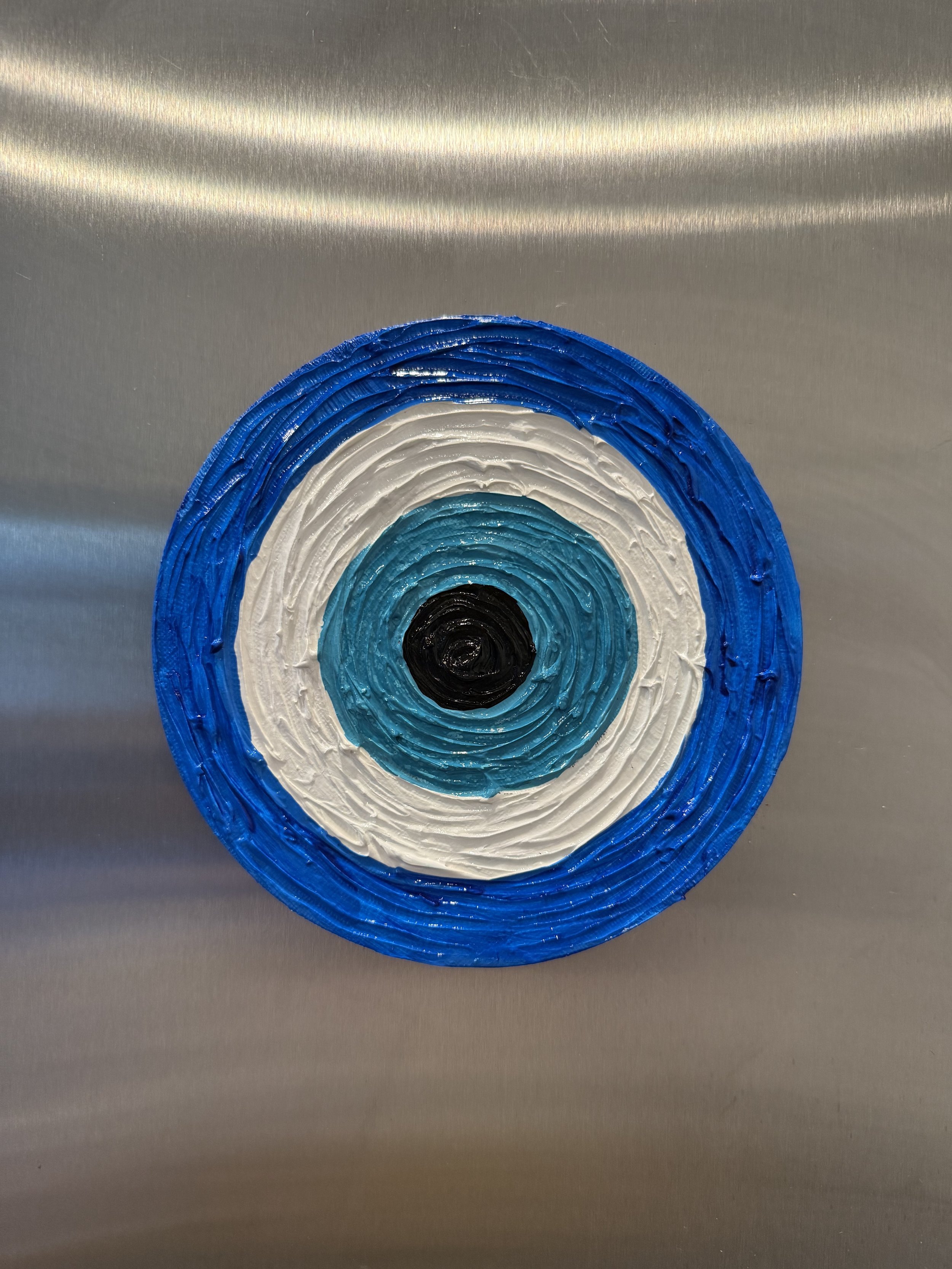 Textured Evil Eye Round