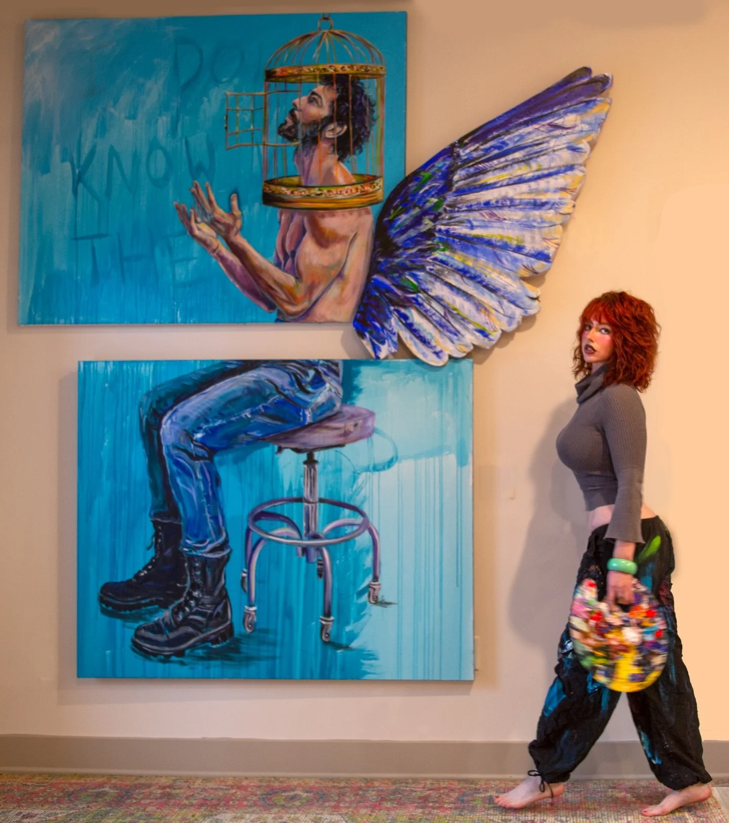 &ldquo;Cage Free&rdquo; 🙏🦋✨emo saying goodbye to this one 🎨#art #artoftheday #artist #fyp

New studio made possible by @artistsalapts 🫶