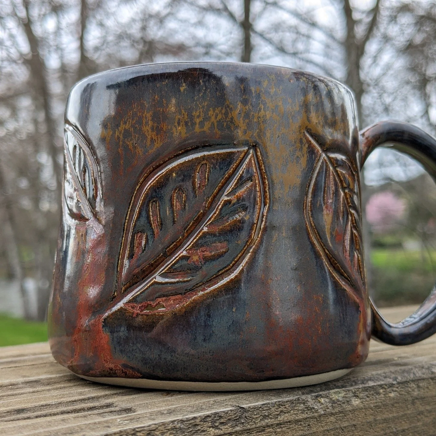 I made this mug for my husband, but now I probably use it more than he does. I just love how my pinkie fits under the handle. What do you like most about your favorite mugs?
