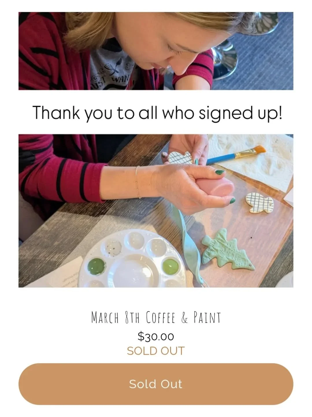 We were blown away by the support of our local community this morning when we saw that our March workshop filled up in just 3 days! Thanks to all who signed up, we can't wait to see you there and for anyone who didn't get a chance to sign up, be sure