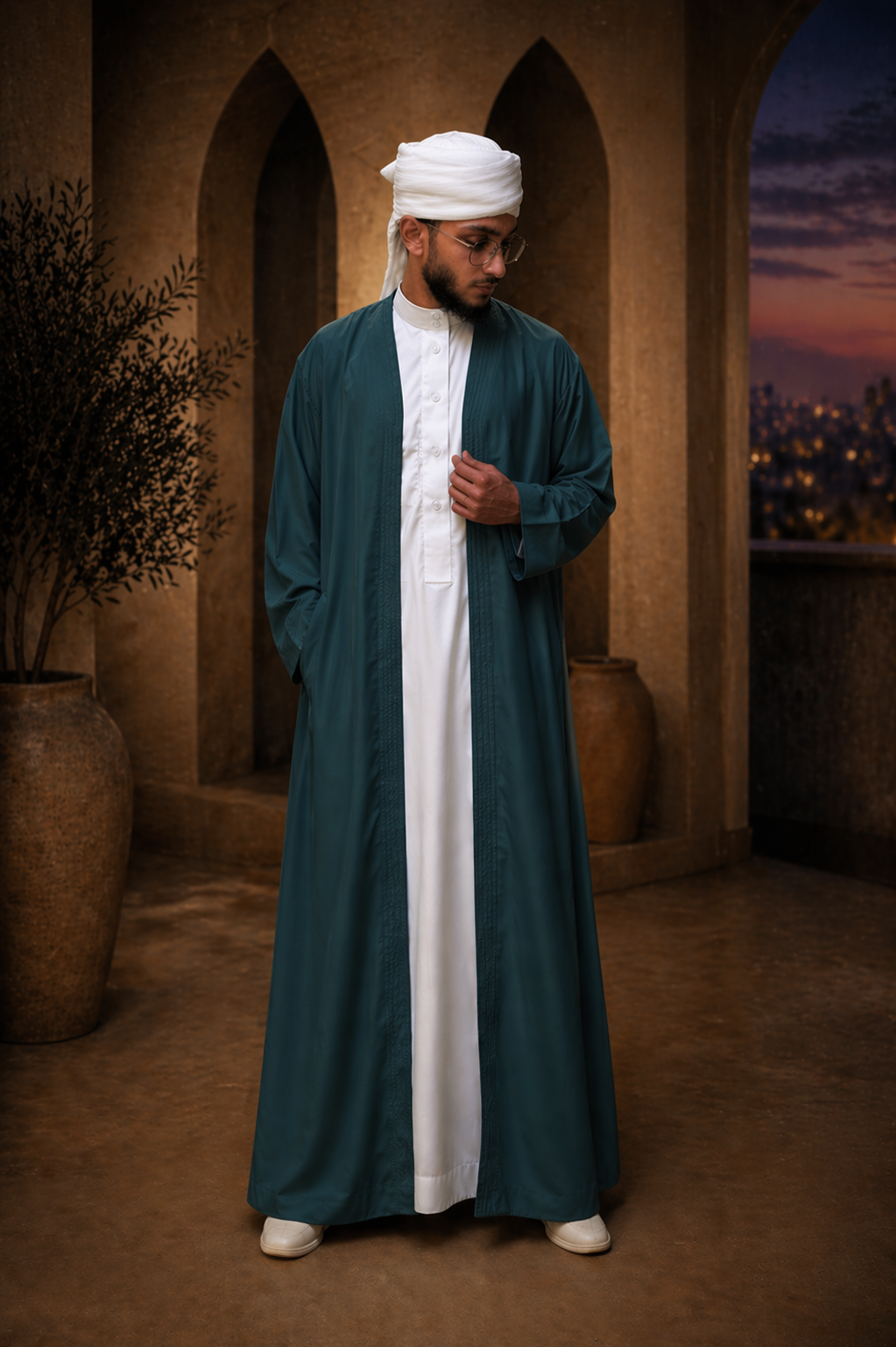 Bahr Haybah Cloak (Dark Teal)