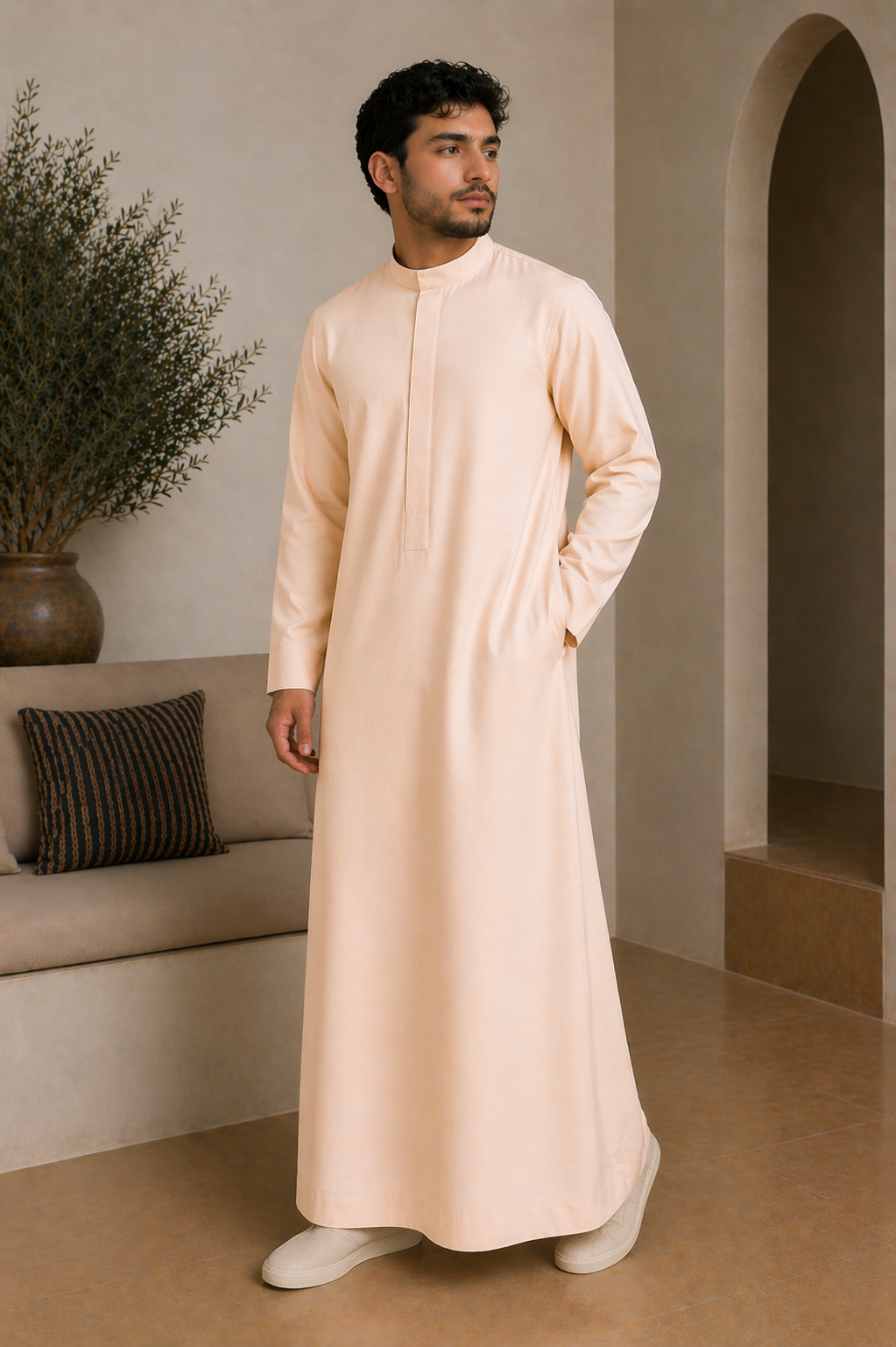 Shafaq Thobe (Peach)