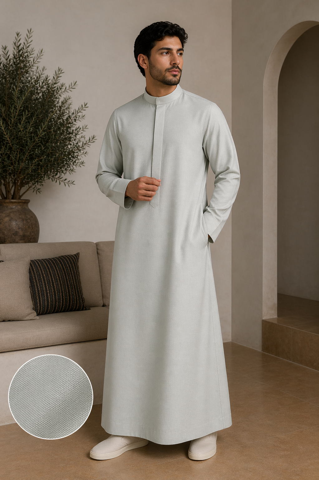 Ṣafā Thobe      (Soft Pista White)