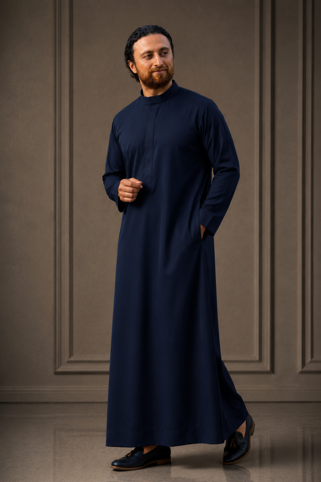 Premium Navy Men's Thobe