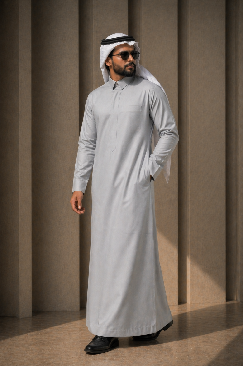 Ghaym Thobe (Soft English Grey)