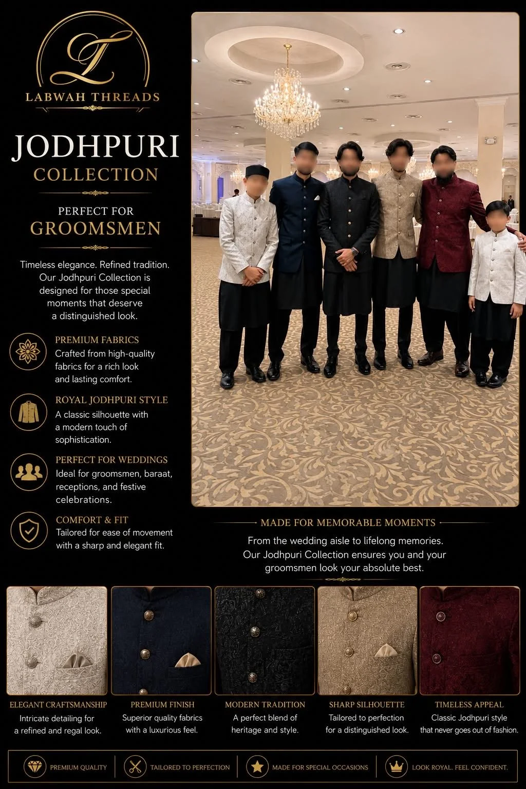 Groomsmen Prince Coat Collection