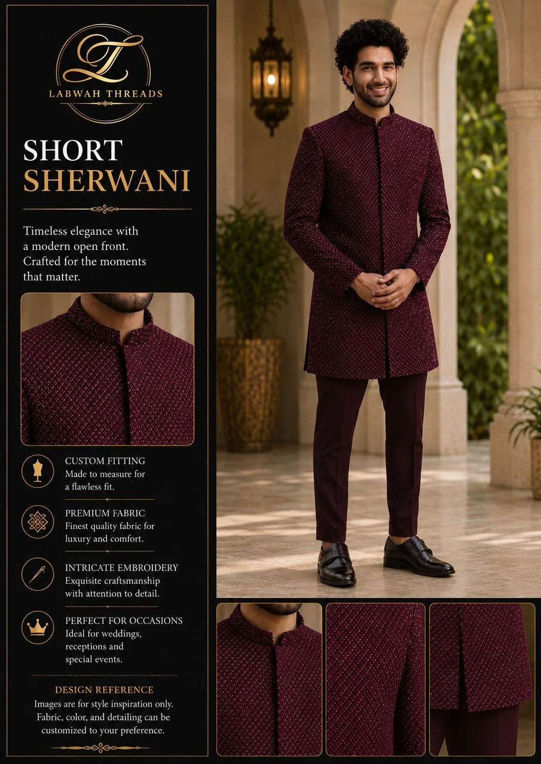 Short sherwani