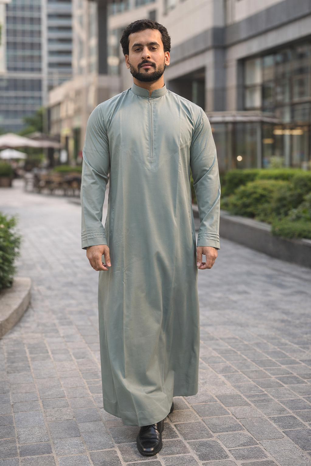 Platinum Simin Thobe (Ice Grey)