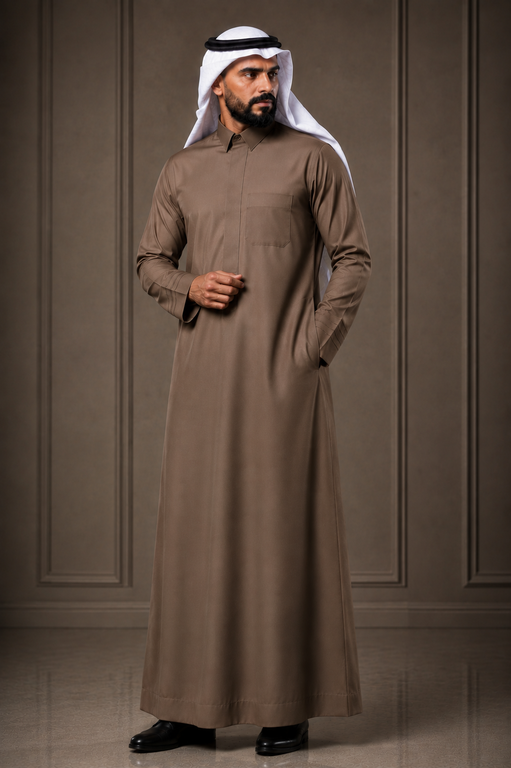Men's Traditional Brown Thobe
