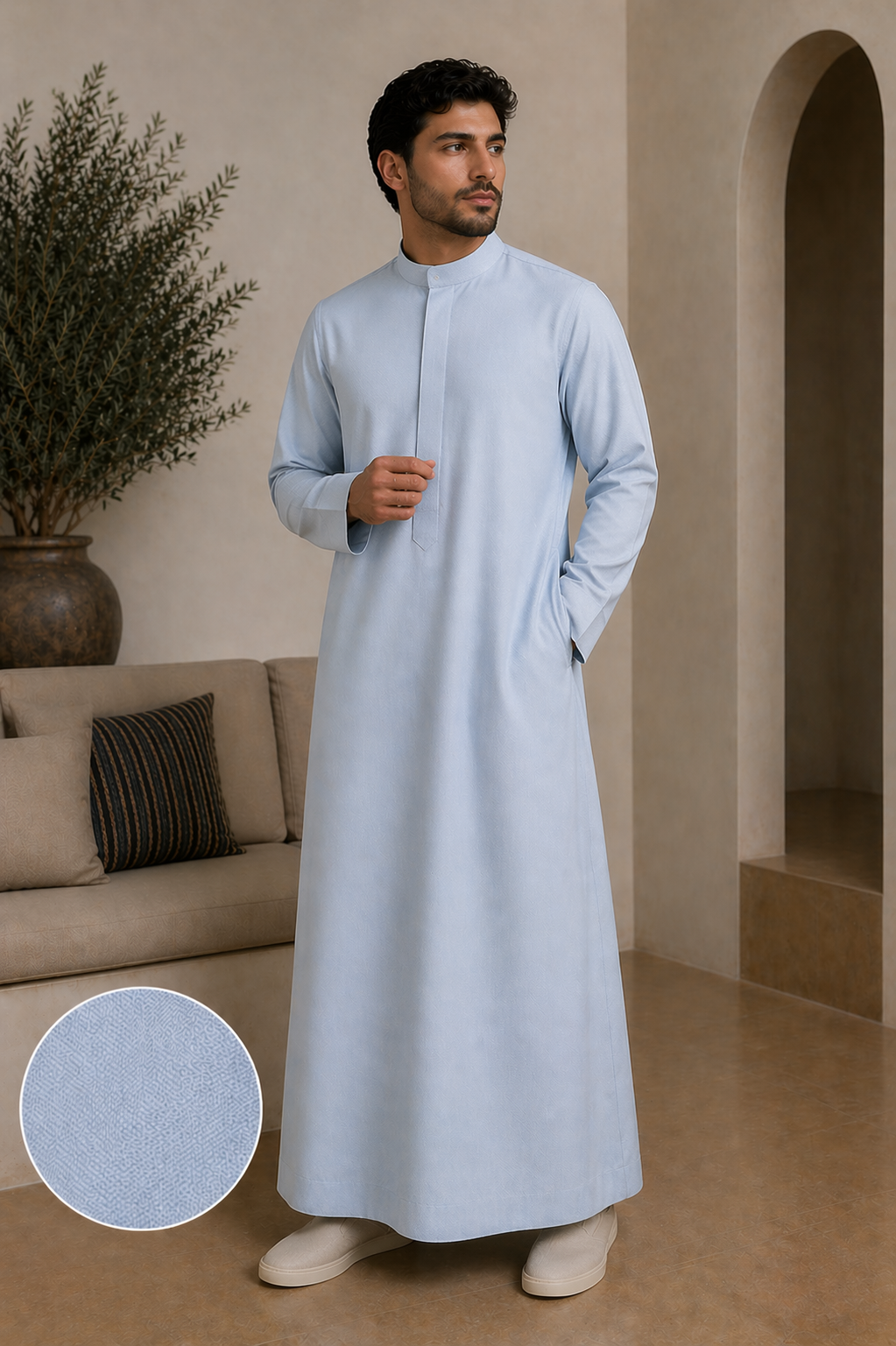 Al-Samāa Thobe (Sky Blue)