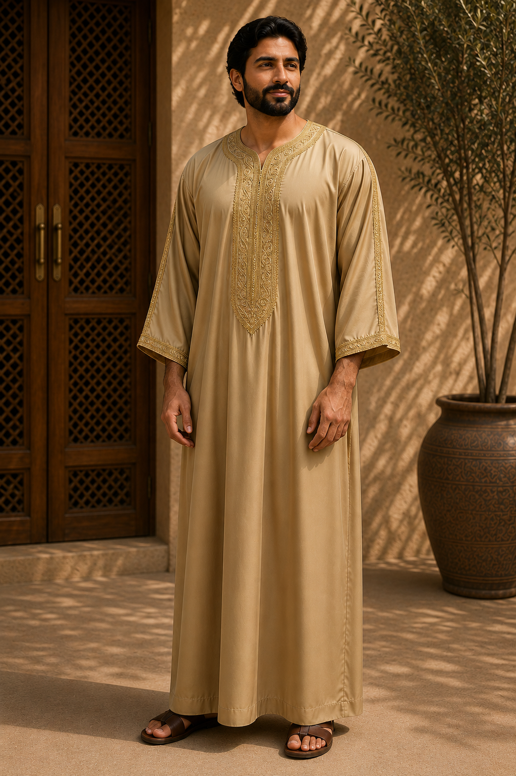 Golden Morrocan Thobe