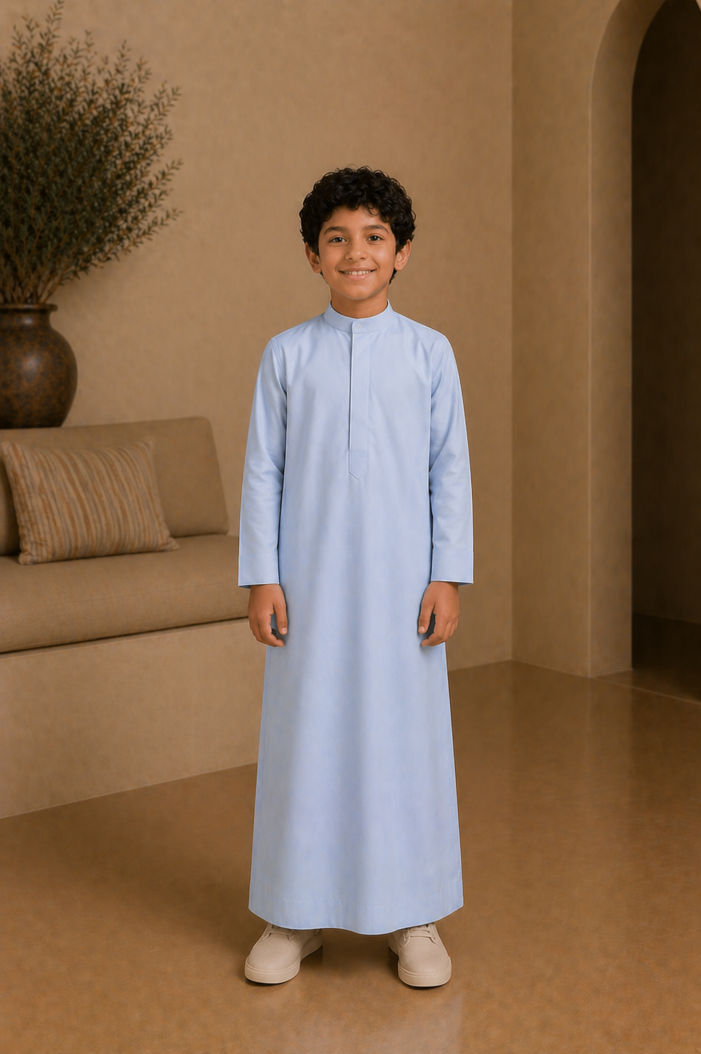 Father & Son Matching Set: Sky Blue Thobe