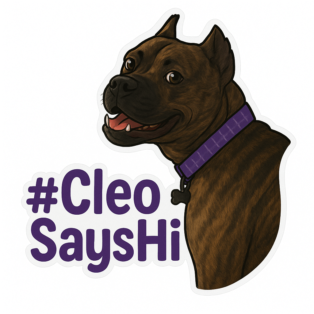 Cleo Says Hi Sticker