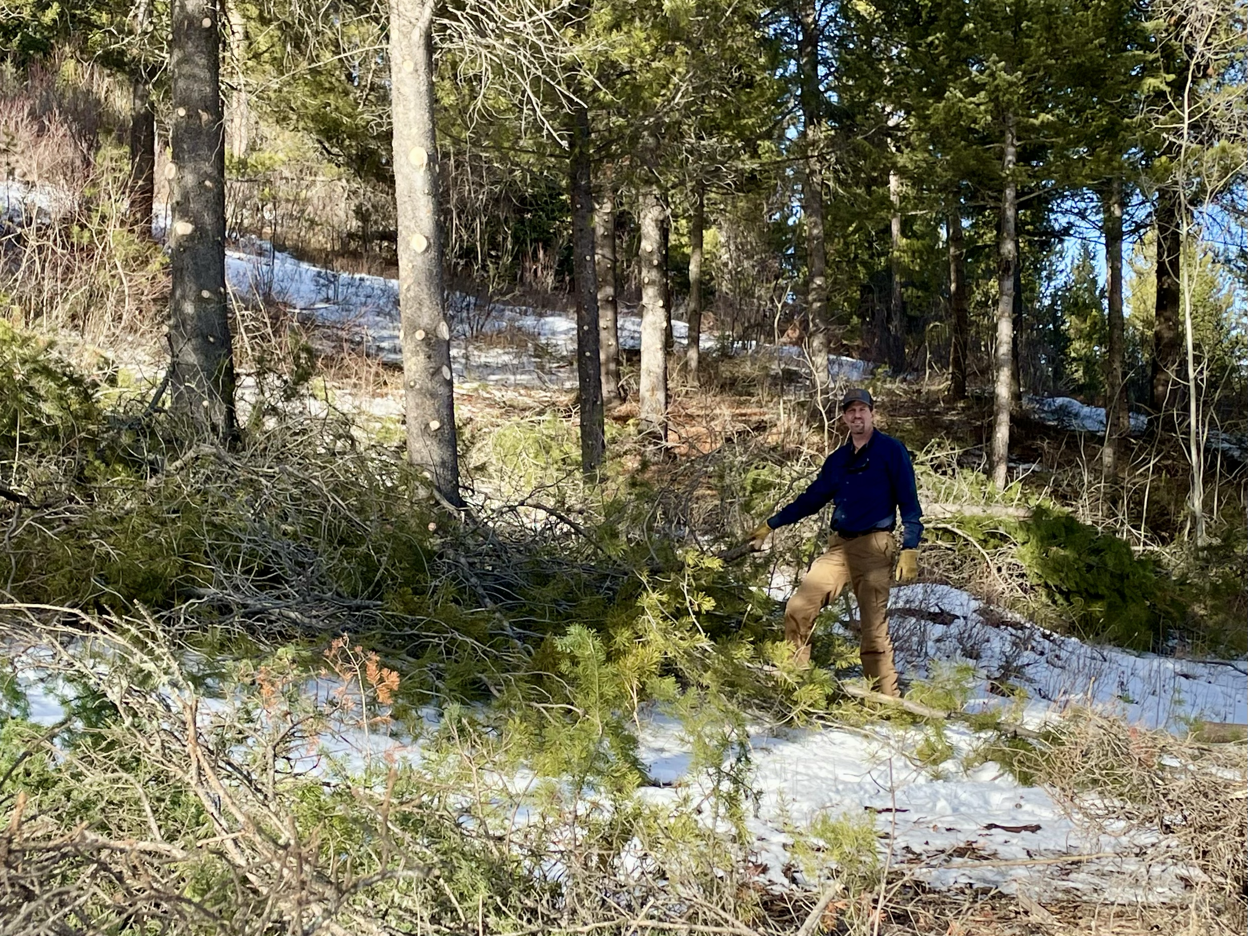 Jeff inspecting the work down around the shop.