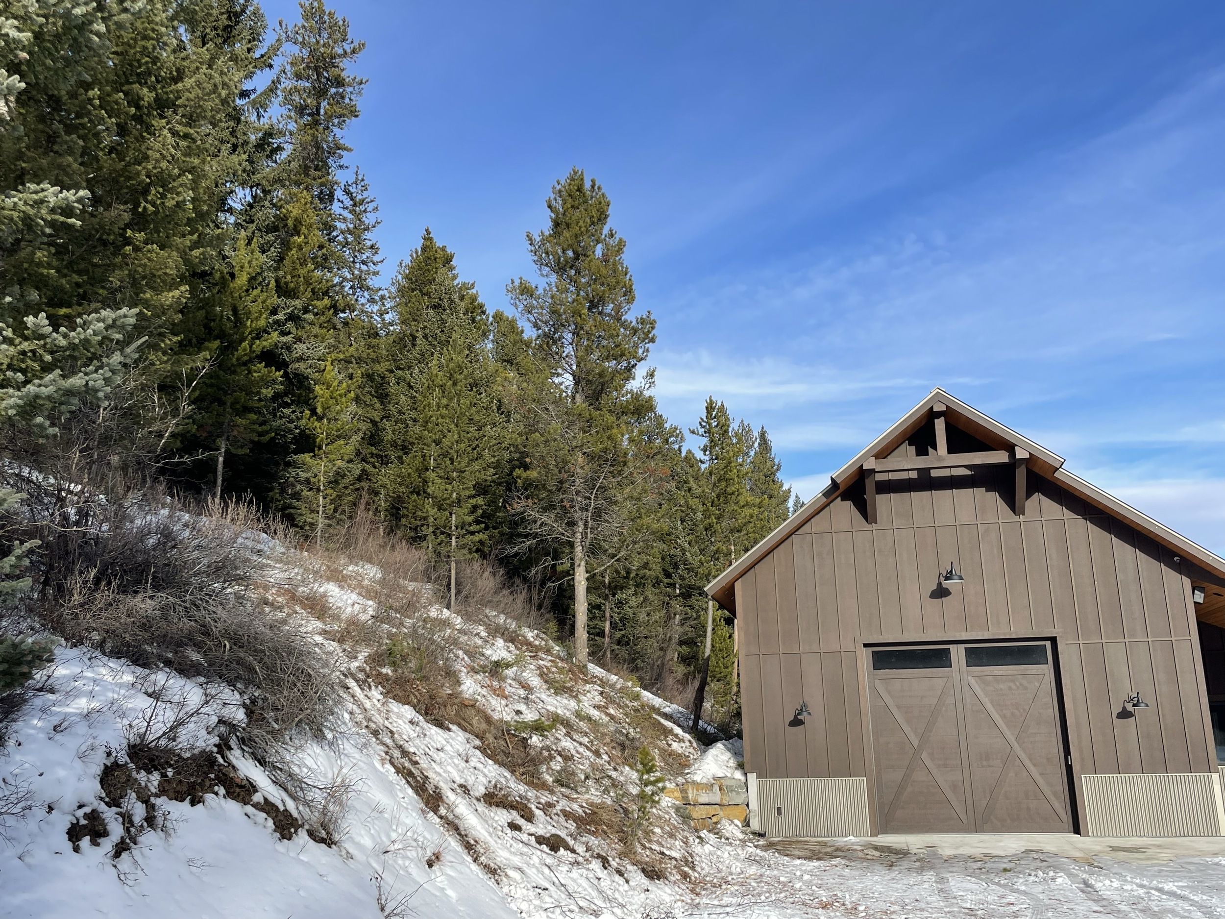 Much of this project involved clearing timber around structures such as this one. 