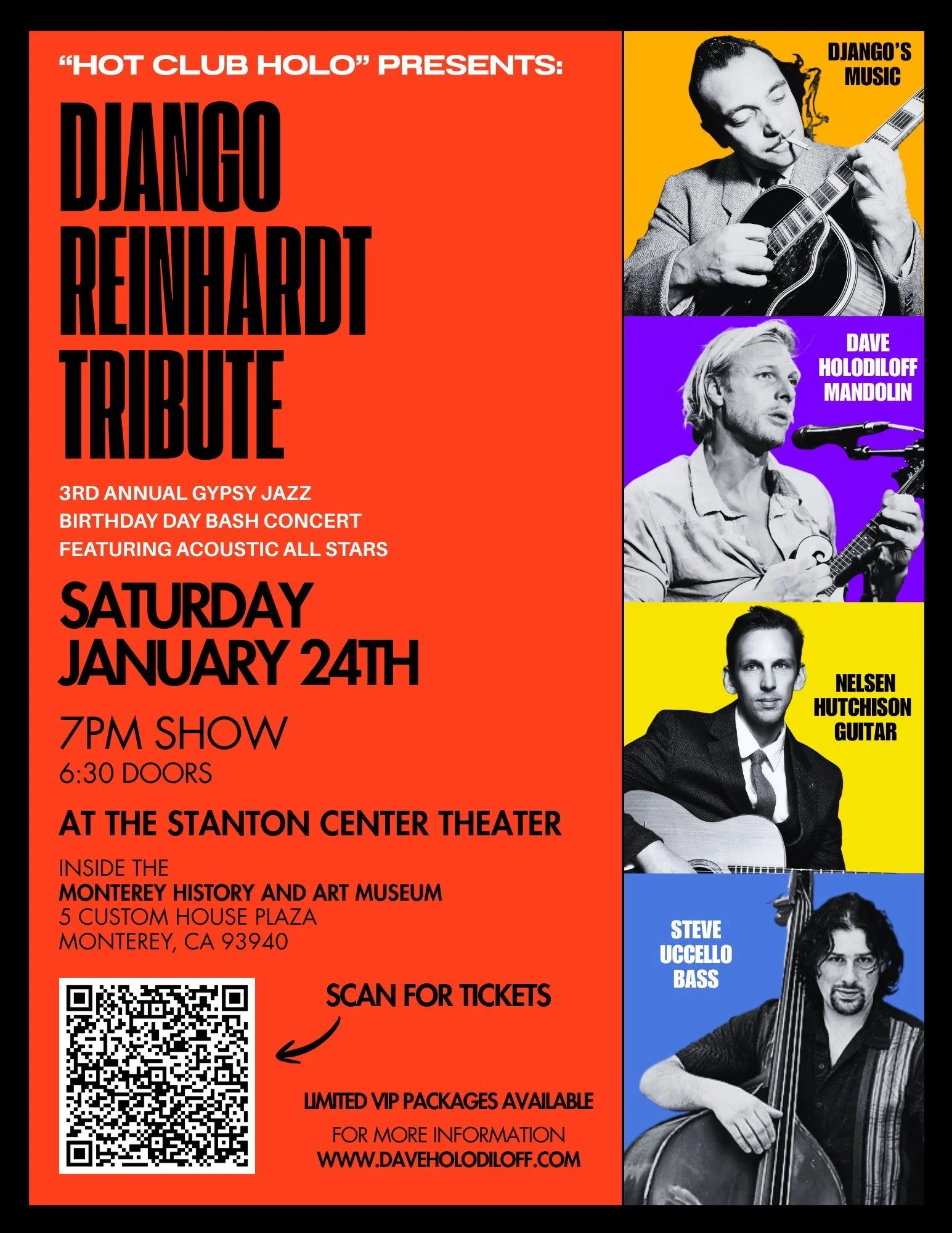 Hot Club Holo in Monterey at the Stanton Center