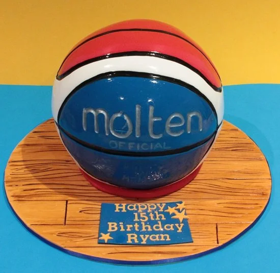 3D Basketball Cake - A must for anyone who loves to play or watch this fab game!