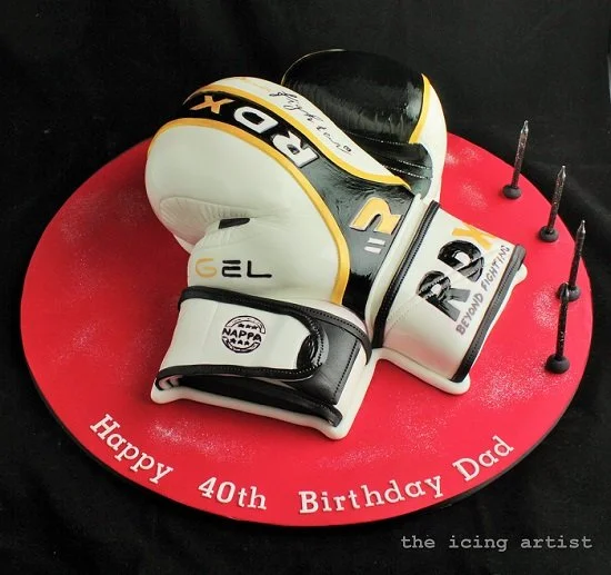 Boxing Gloves - What a great birthday cake for any boxer or fitness guru!