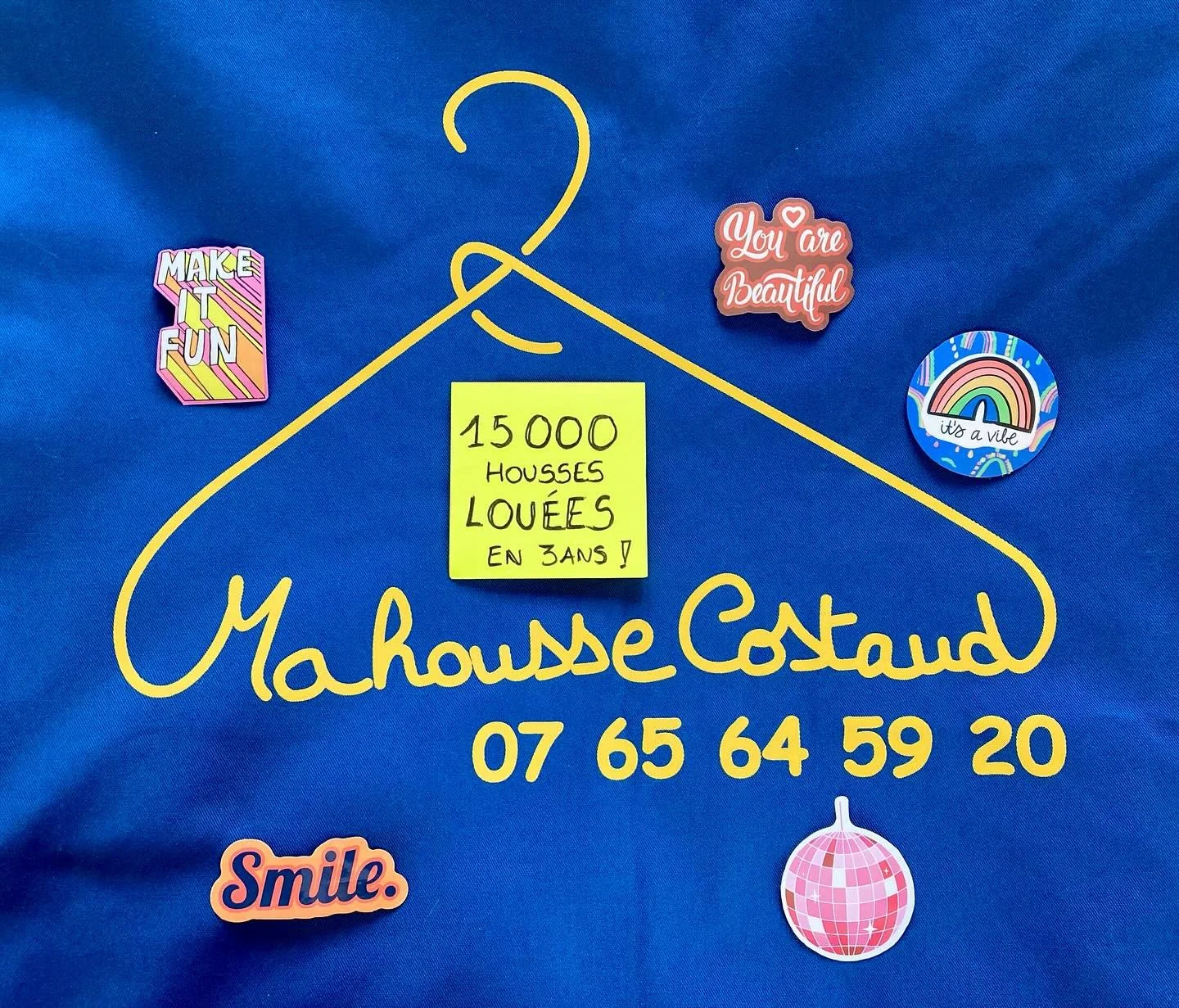 15 000 ! C&rsquo;est le nombre de housses lou&eacute;es en trois ans, gr&acirc;ce &agrave; vous et vos &eacute;quipes ! 

Je ne pourrais pas &eacute;num&eacute;rer tous les noms mais je vous remercie du fond du c&oelig;ur ! &Aacute; tr&egrave;s vite 