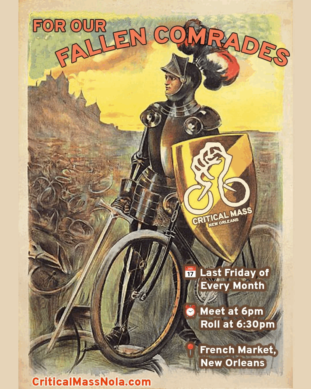 For Our Fallen Comrades: Bicyclist of New Orleans United for Commemoration and Justice