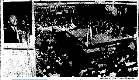 Martin Luther King in Coliseum Arena New Orleans