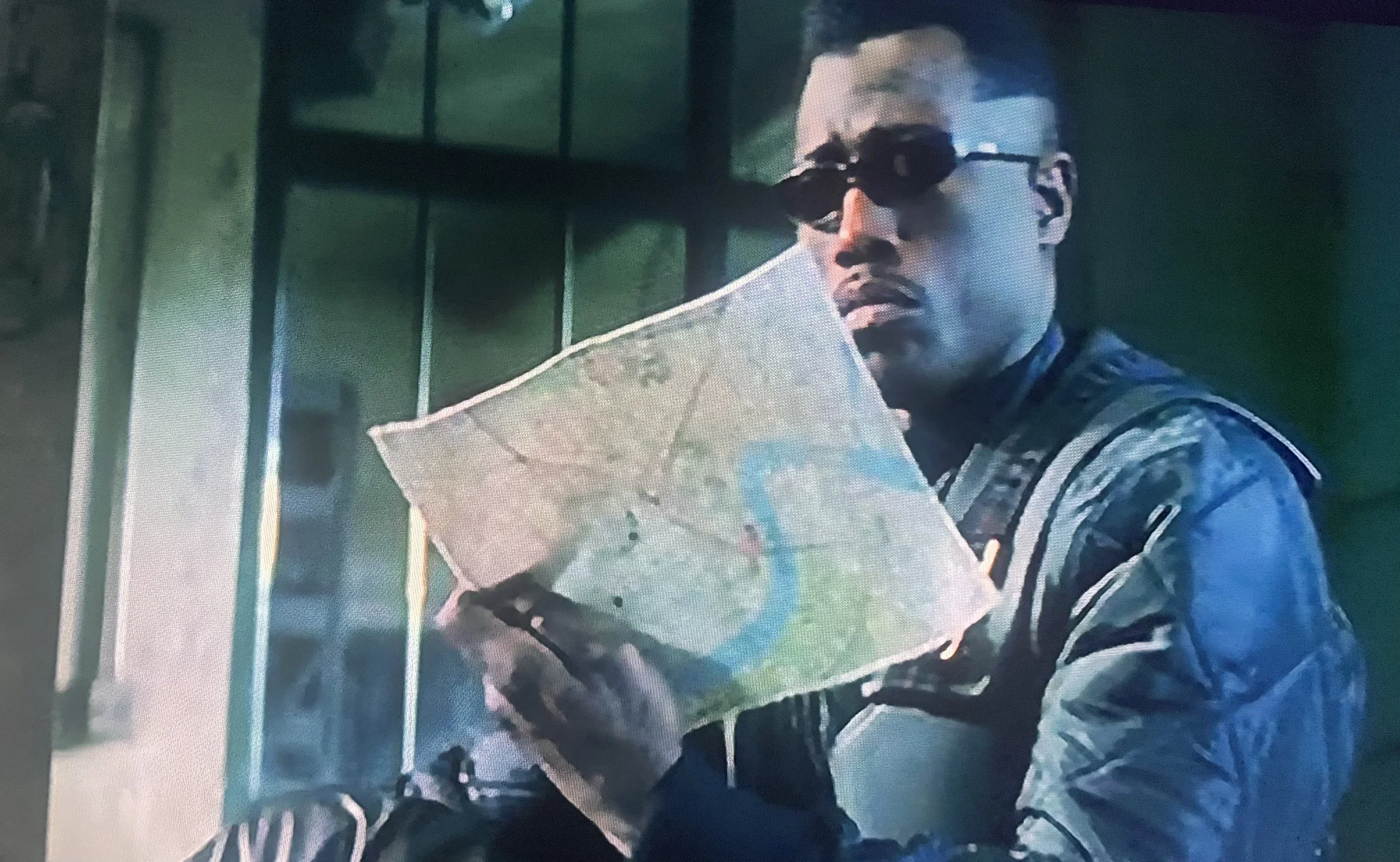 Marvel's Blade with a Map of New Orleans