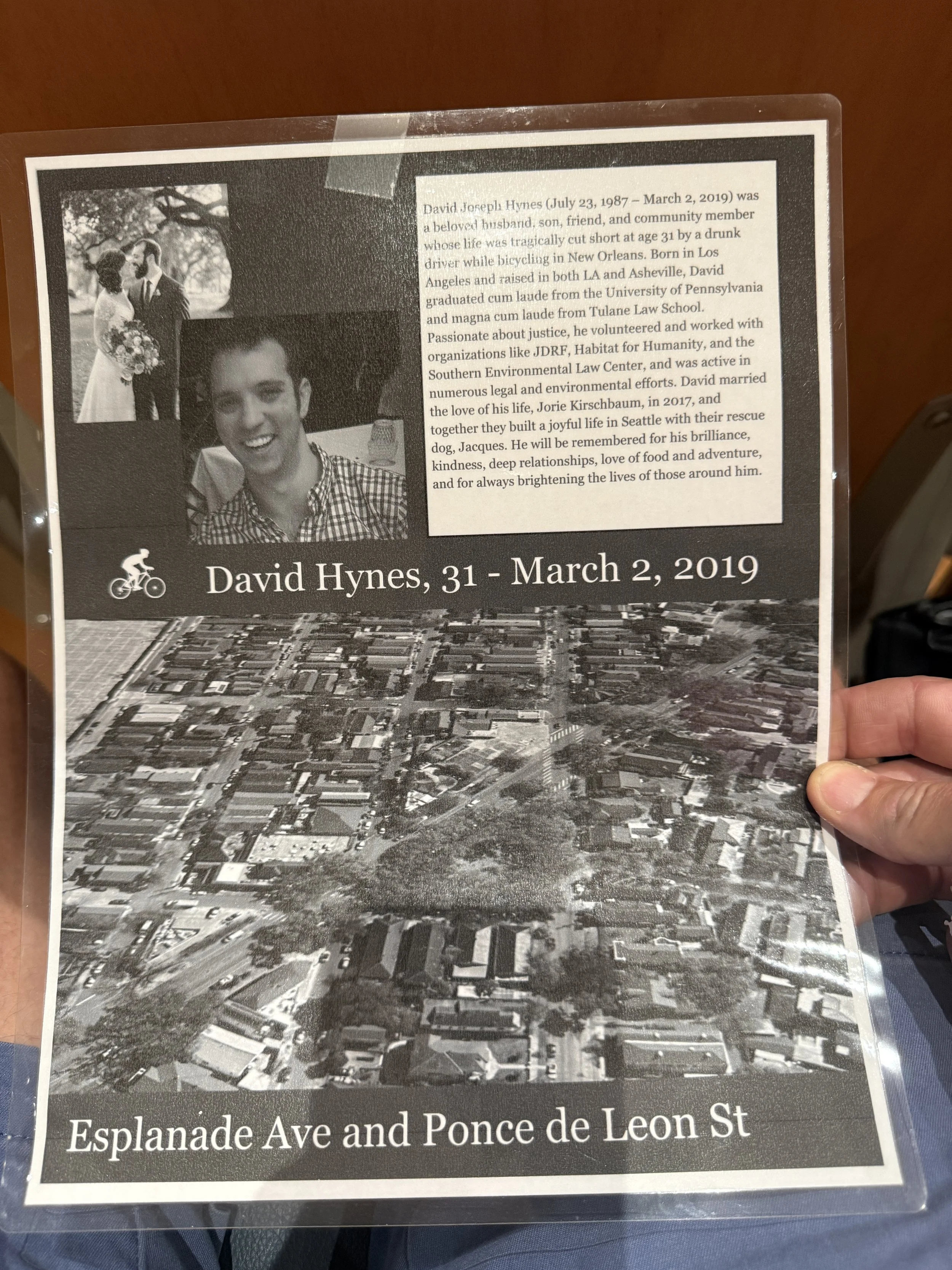 David Hynes New Orleans Bicycle Death