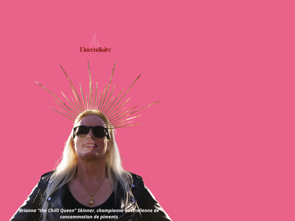 Brianna "the Chili Queen" Skinner, championne australienne de la consommation de piments et femme de l'année 2025 de sa localité