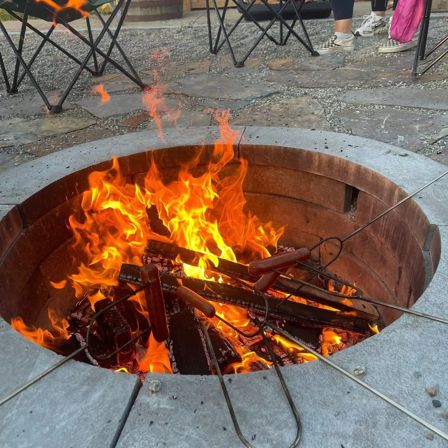 Sometimes, we roast wieners.