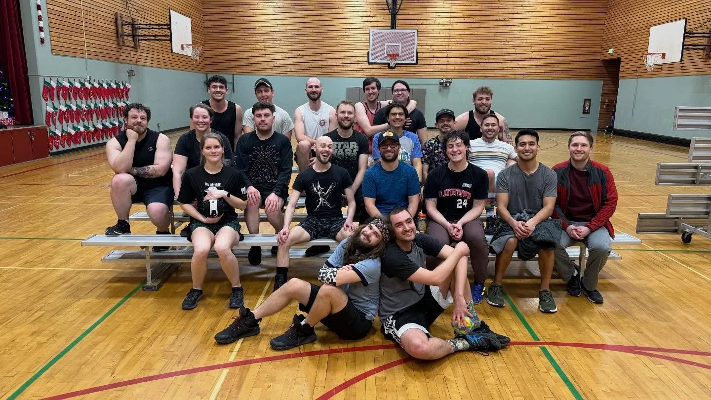 Just a bunch of Kick@$$ dodgeball players 😏