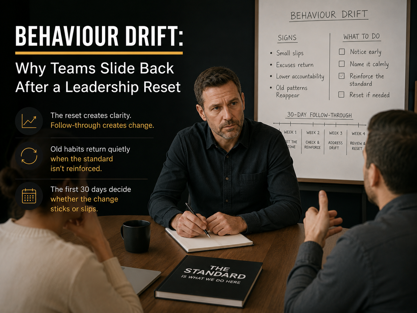 Behaviour Drift: Why Teams Slide Back After a Leadership Reset