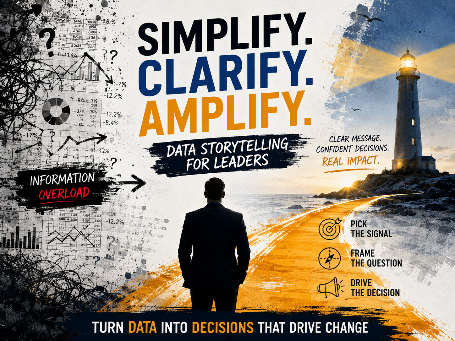 Simplify, Clarify, Amplify: Data Storytelling for Leaders