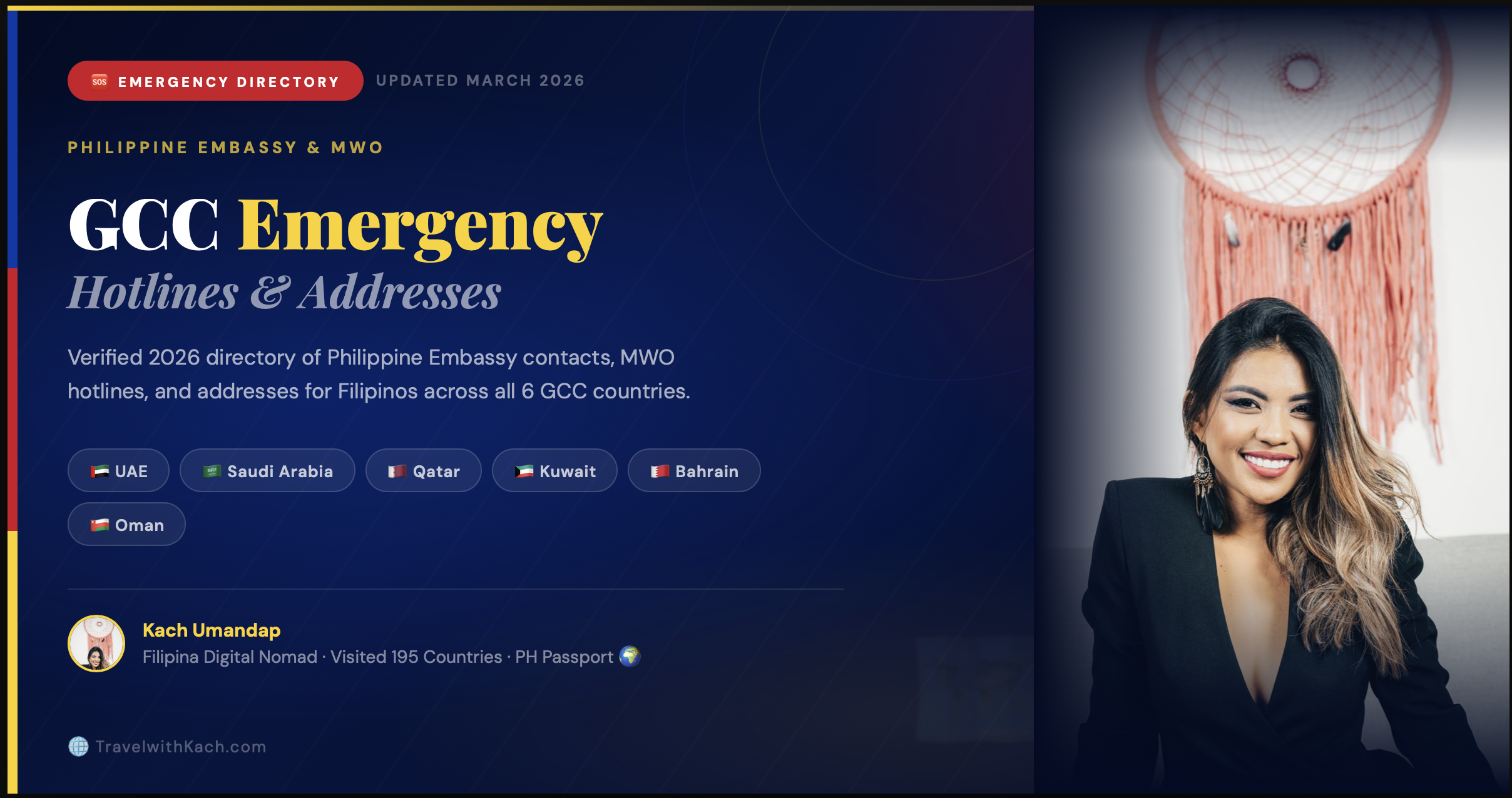 2026 GCC Emergency Directory: Philippine Embassy Hotlines and Addresses in UAE, KSA, Qatar, Kuwait, Bahrain, &amp; Oman