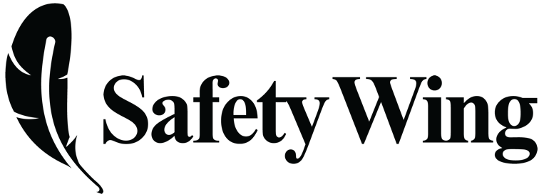 Safety Wing logo with a feather icon and text