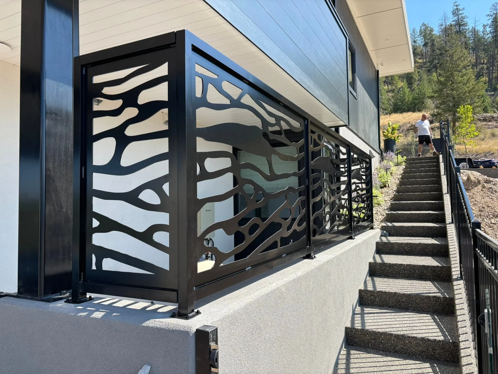 Kelowna custom metalwork patio railing
