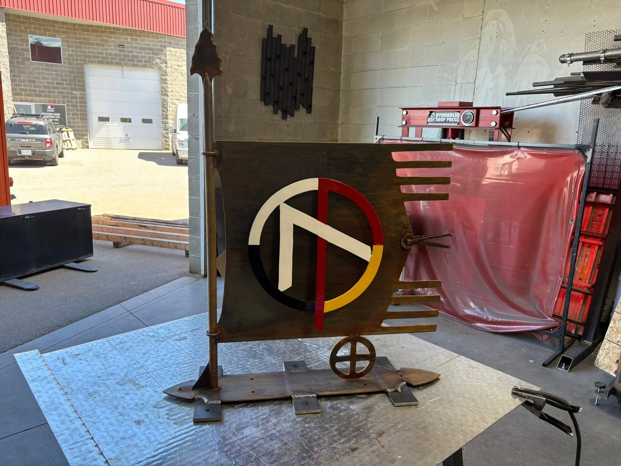 metalwork business signage