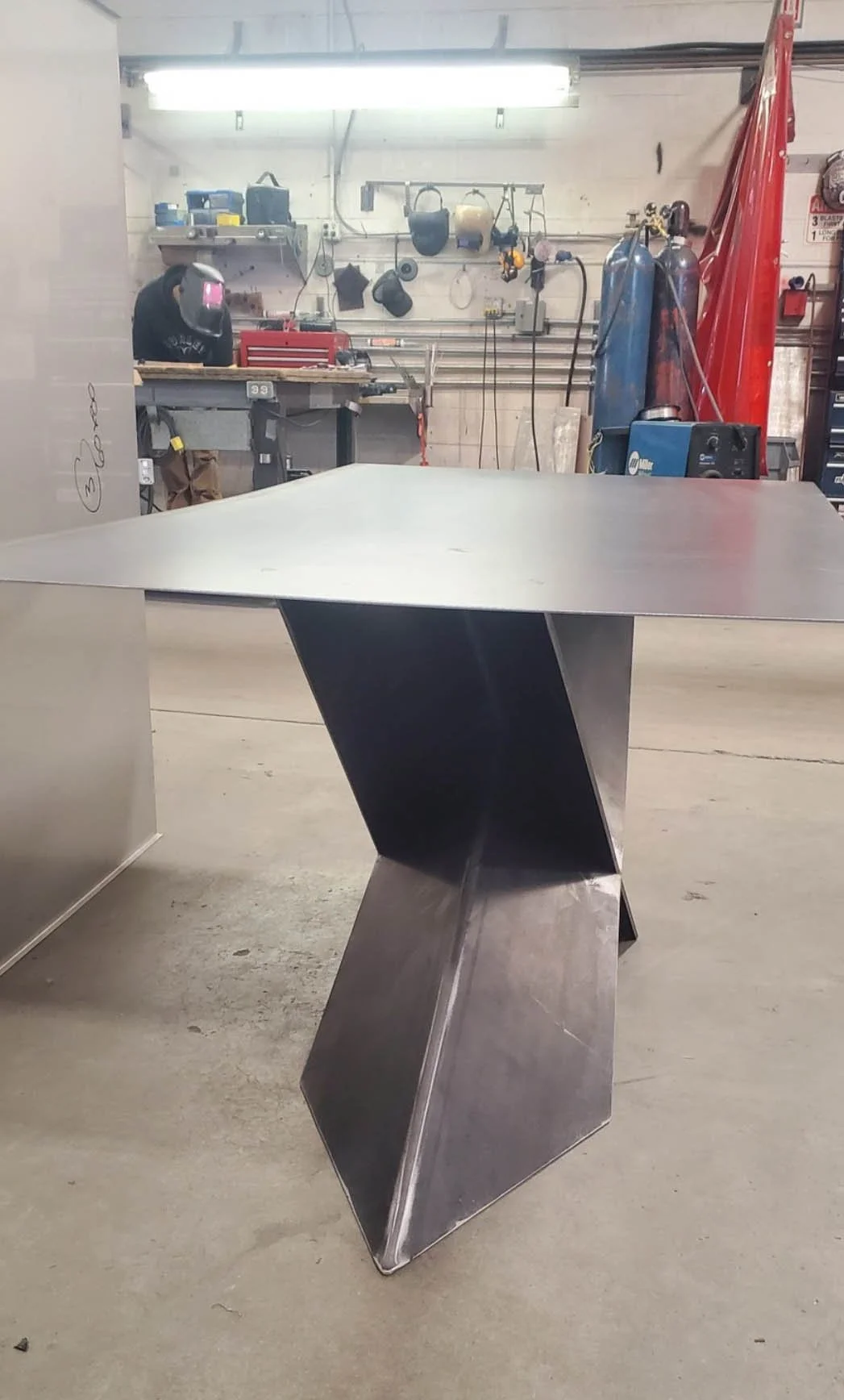 custom metal angular table