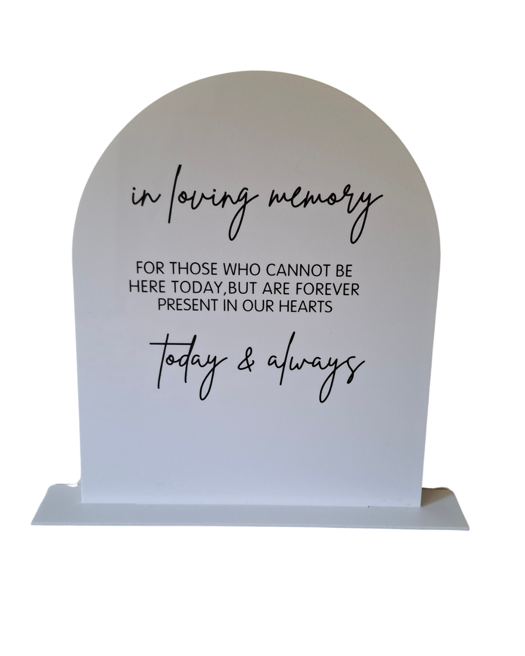 In Loving Memory Sign