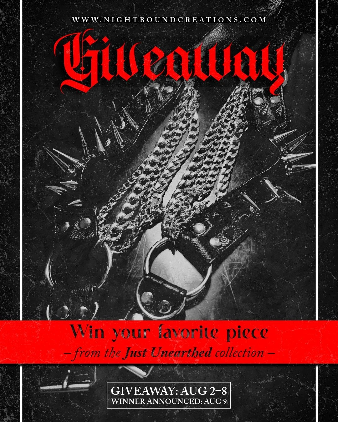 ☥ 𝗚𝗜𝗩𝗘𝗔𝗪𝗔𝗬 𝗧𝗜𝗠𝗘 ☥

To celebrate the launch of our Just Unearthed collection, we&rsquo;re giving you a chance to win any piece from the new drop &ndash; yes, you pick your favorite. Open internationally. Shipping is on us! 

HOW TO ENTER: 