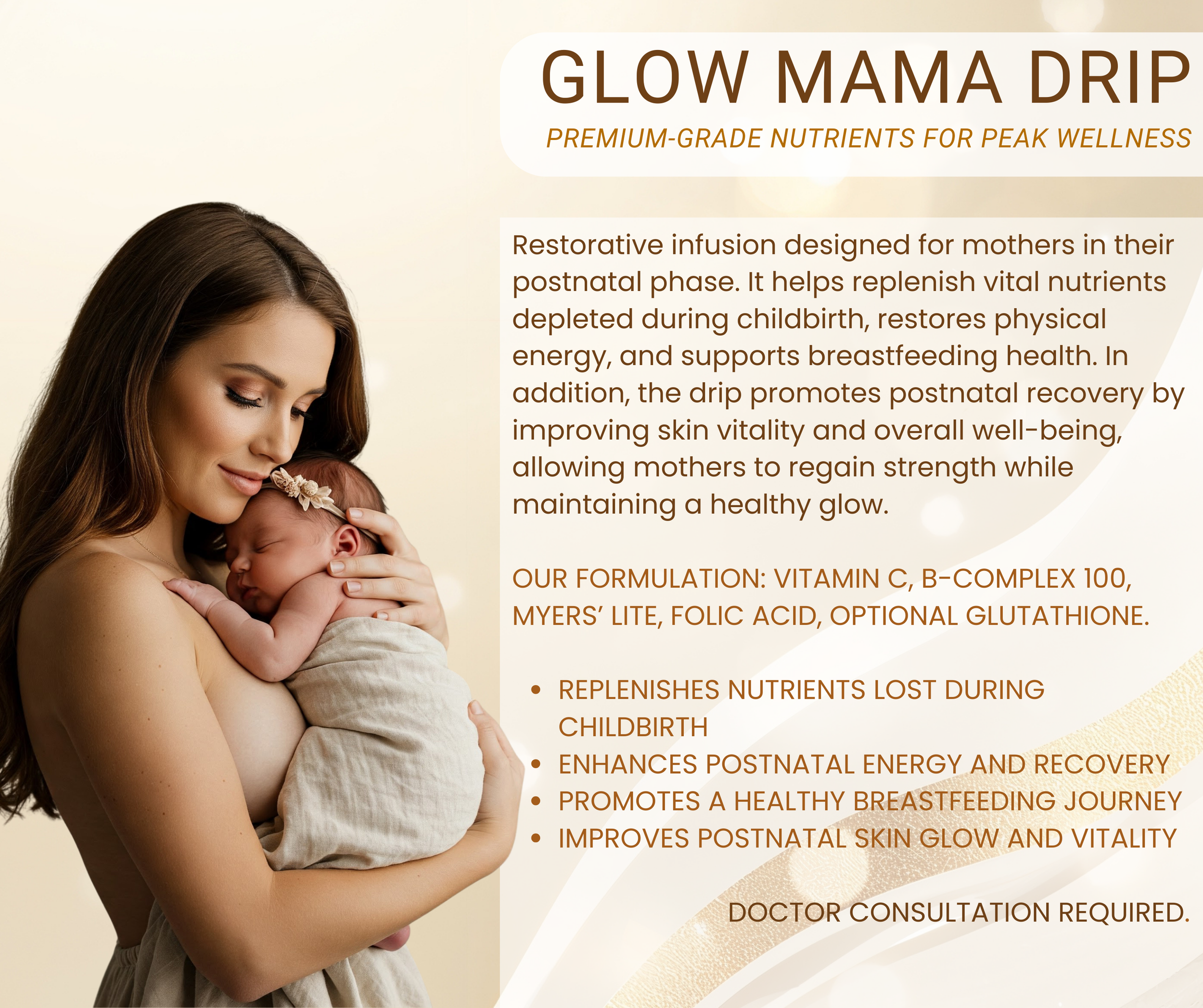 Postnatal Recovery IV Drip in Makati – BloomMD Glow Mama