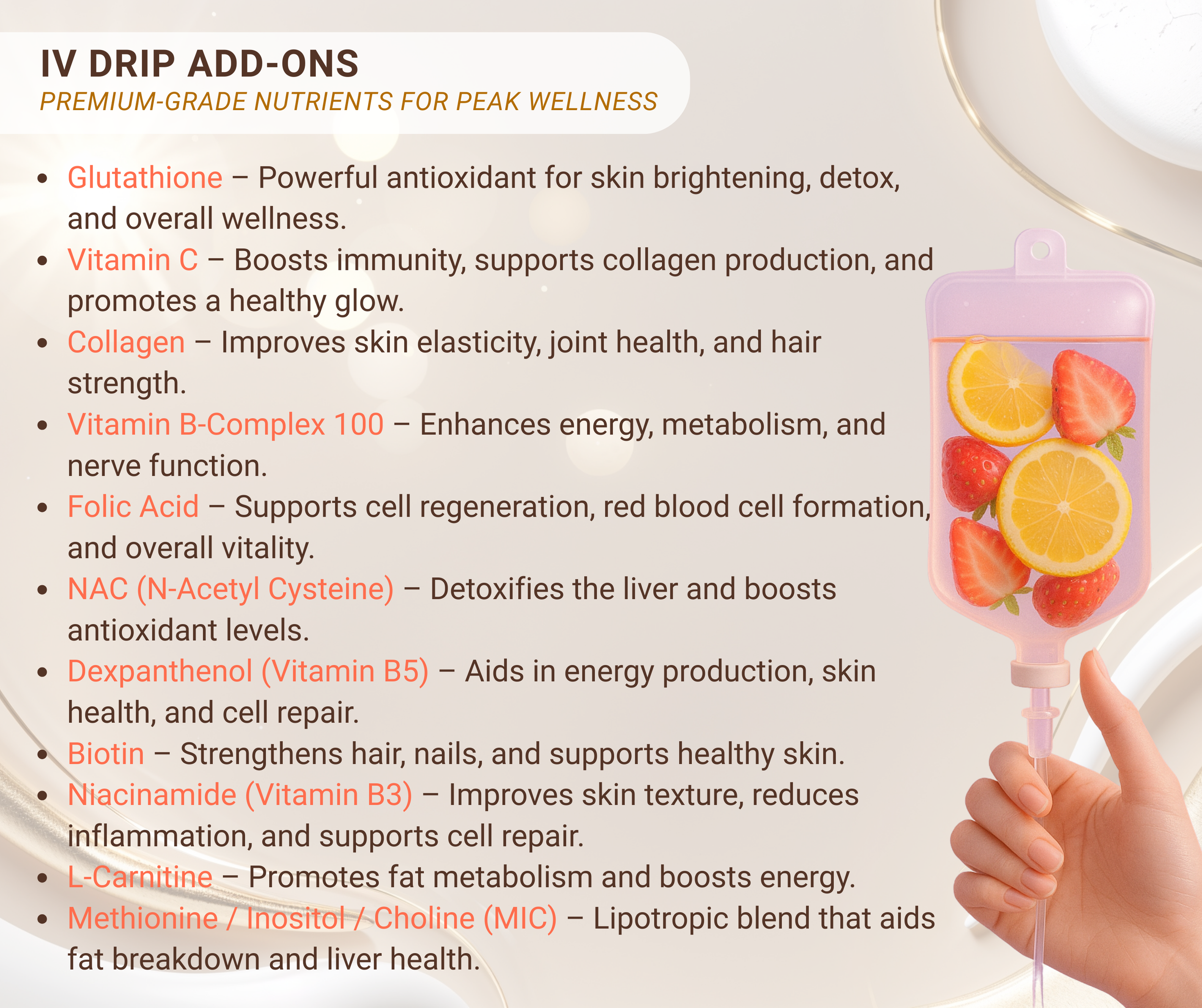 IV Drip Add-Ons in Makati – BloomMD Wellness & Beauty