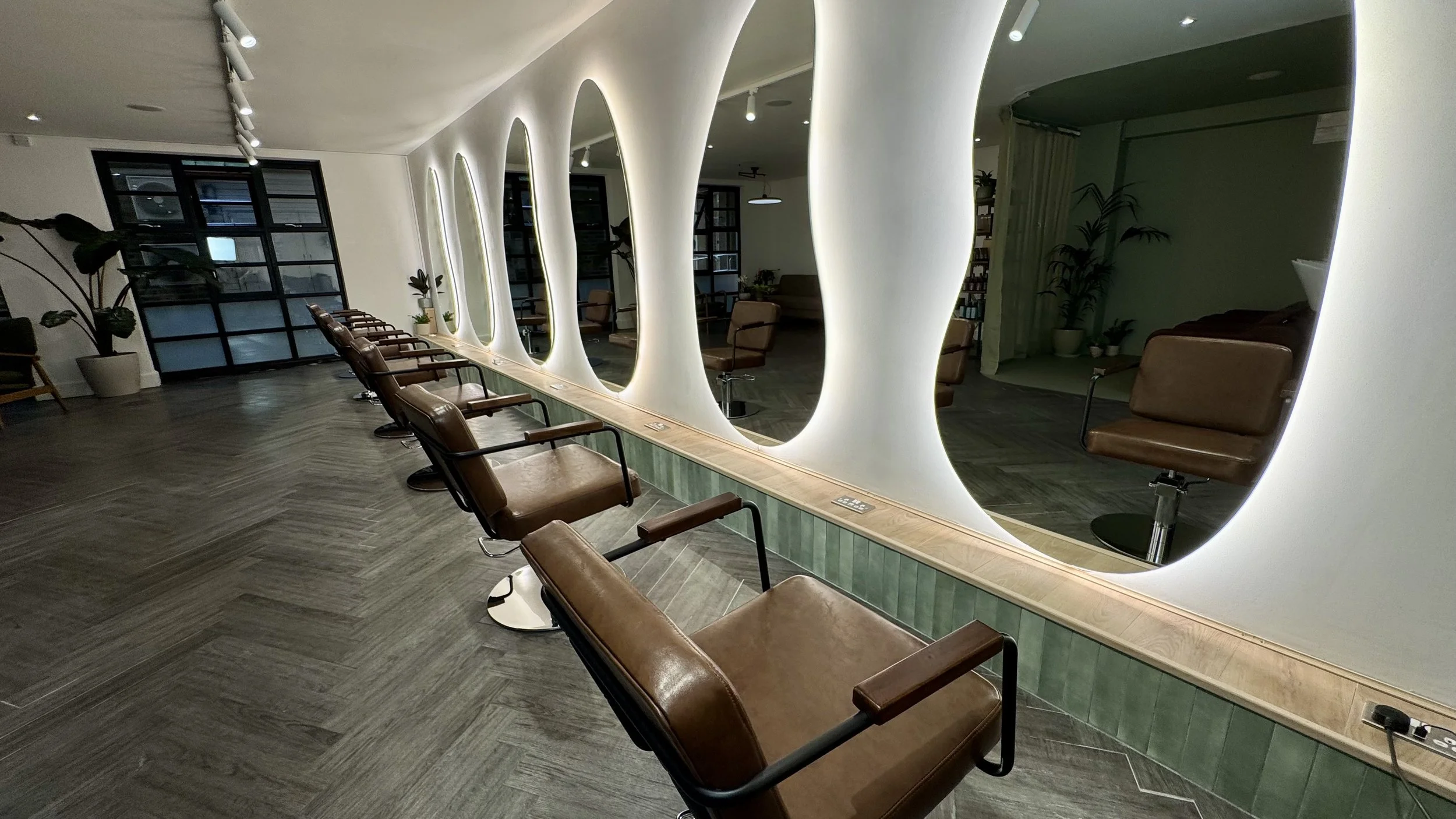 Calm interior Alto Hair Studio Riga Mews