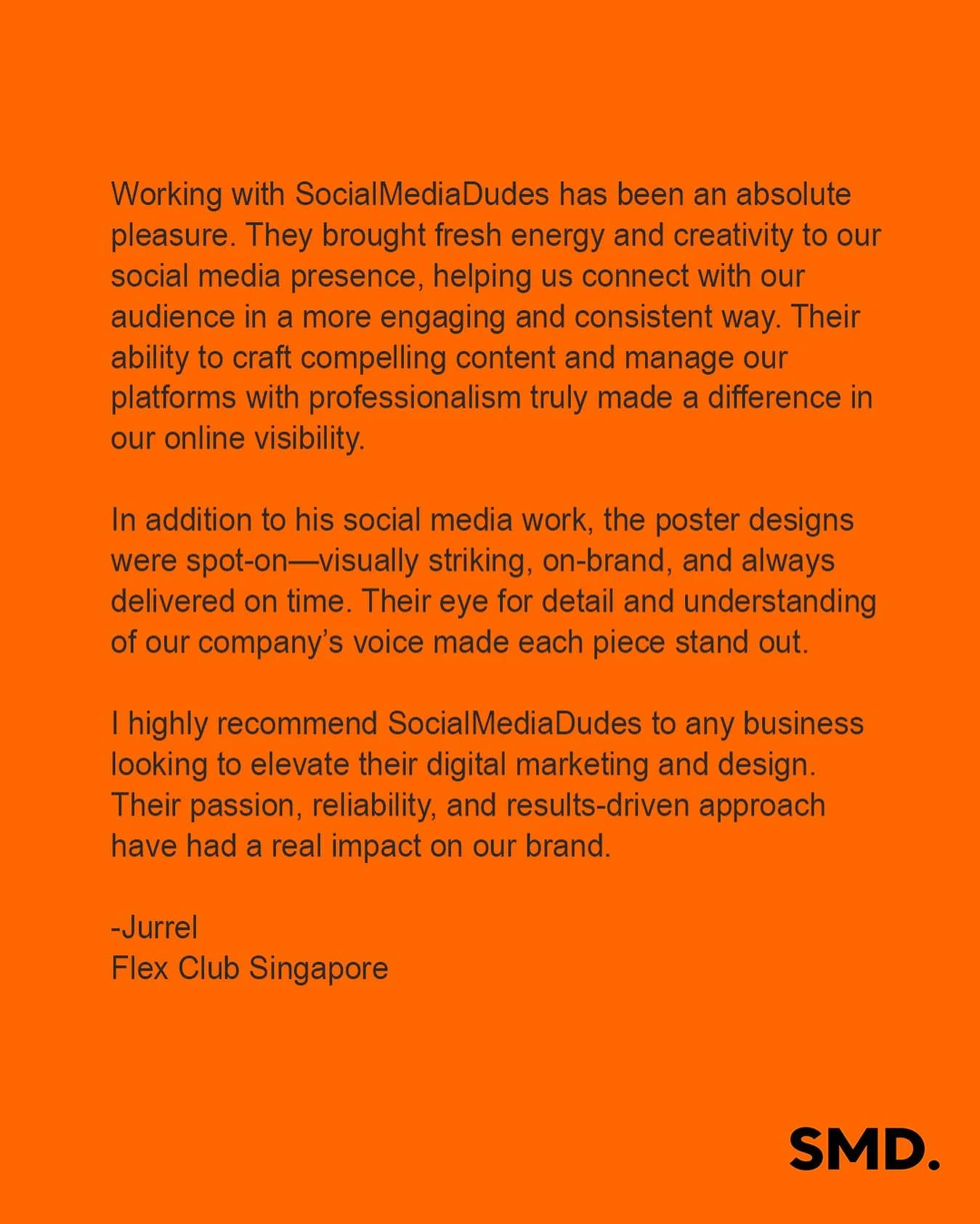 Don’t take our word for it — here’s what the real ones are saying 👆🔥
A definite pleasure working with singapores no1 micro club @flex_singapore 🙏🏻🙏🏻🙏🏻