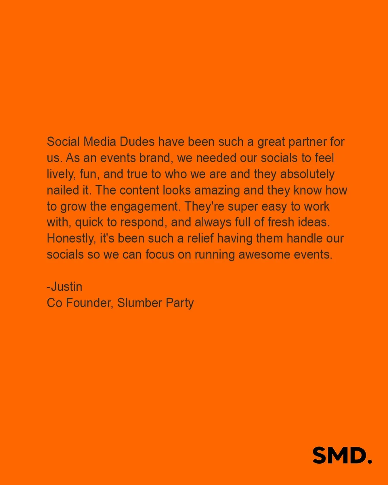 We had an absolute blast working with @slumberparty.sg to bring their vision to life — and hearing how much they loved the process makes it all worth it.
🫶 Thanks for trusting us with your brand.
#ClientTestimonial #SocialMediaDudes #SlumberP