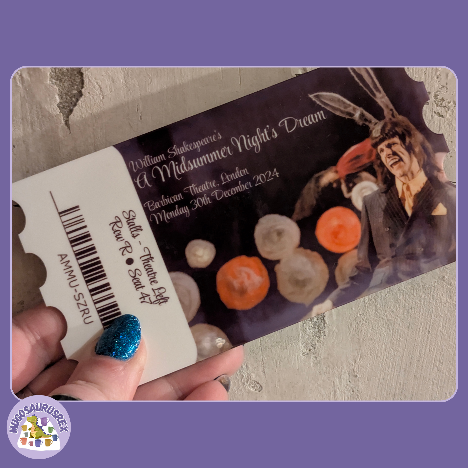 Acrylic Ticket- Bespoke Design 