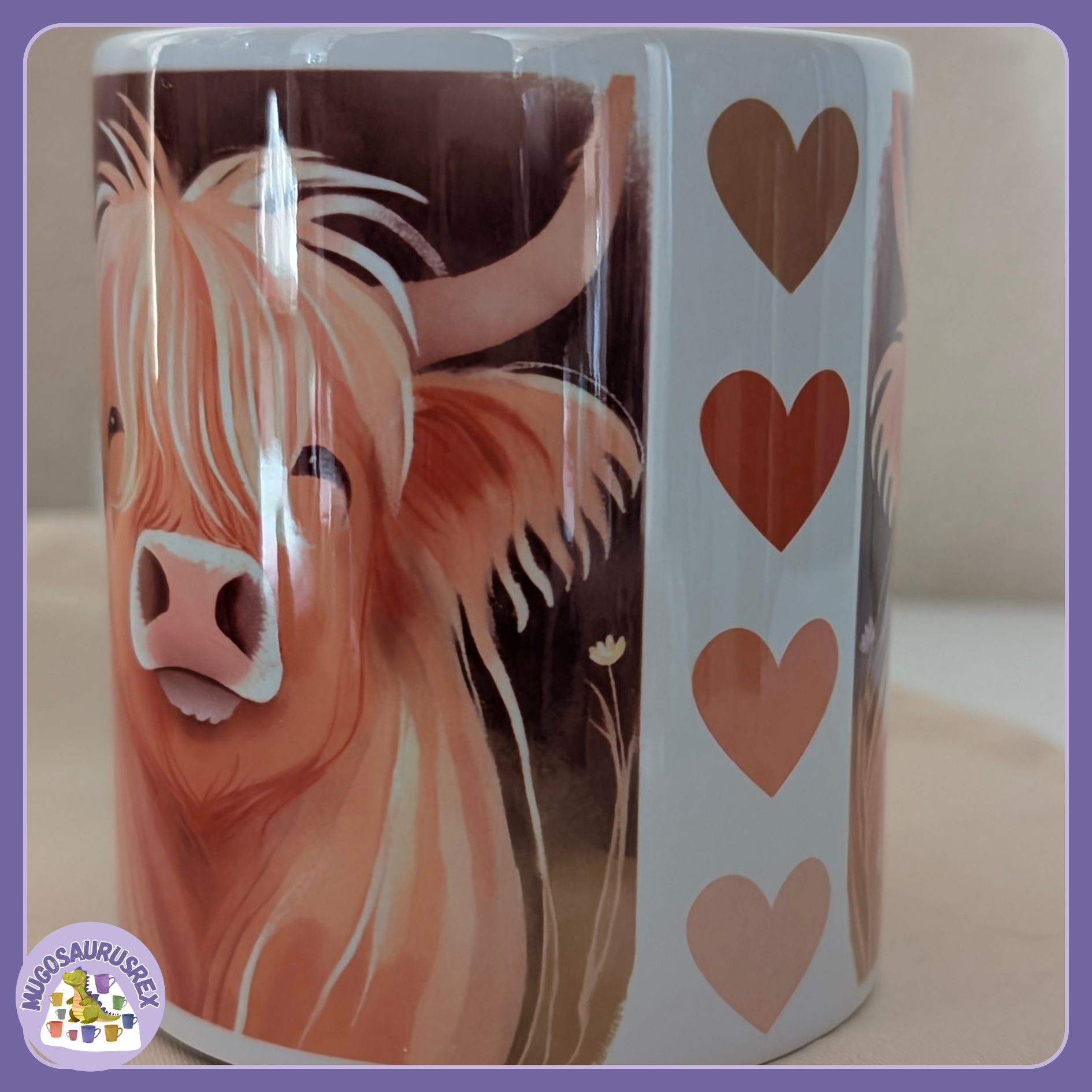 11oz Ceramic Mug - Highland Cow #3