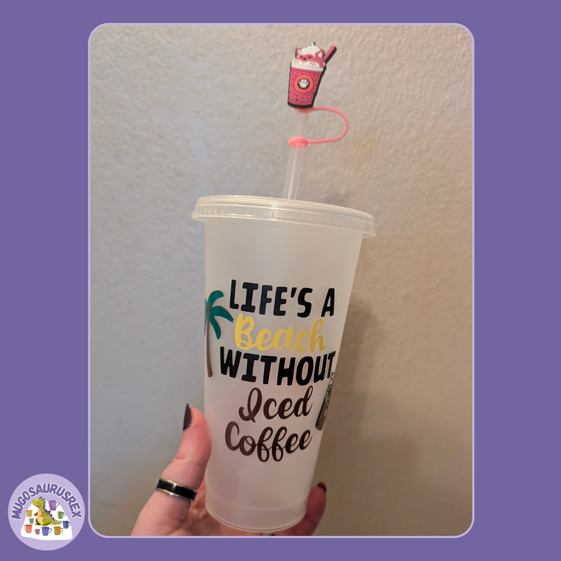 Cold Cup W/ Straw Topper - Bespoke Design